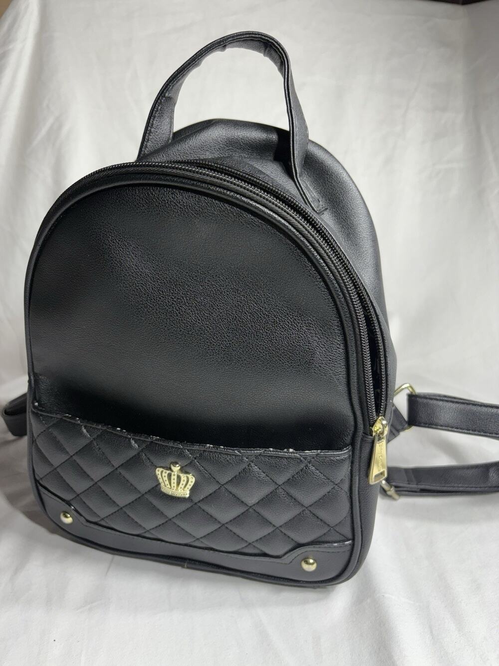 Juicy Couture Mini Backpack BLACK WITH CROWN